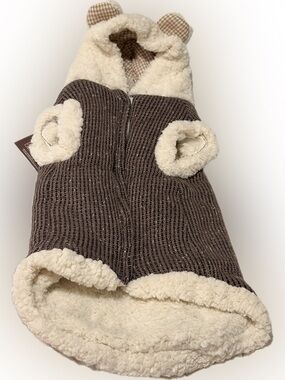WAG N’ WOOF xl FAUX FUR DOG JACKET